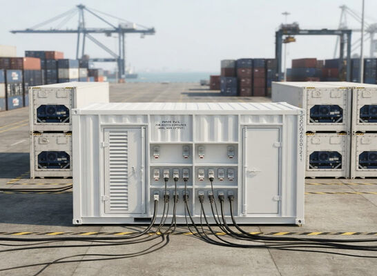 Ağır Hizmet Tipi Deniz Güverte Güç Paketi 460V Reefer Fiş Soketleri Dizel Jeneratör Thermo King Jeneratör Soğuk Zincir Lojistiği için