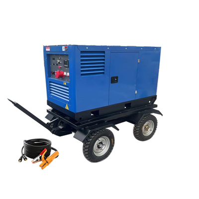 Mobil römork 800A 400A 430A 500Amp dizel motor kaynak makinesi 2 x 2 kişilik kaynak jeneratörü