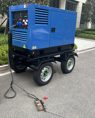 Çekme tipi mobil 300A 400Amp çift dizel kaynak makinesi 600A Mig kaynak makinesi jeneratör